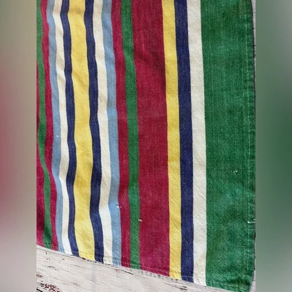 Vintage Tag Textiles Cotton Striped Napkins - Picture 9 of 11